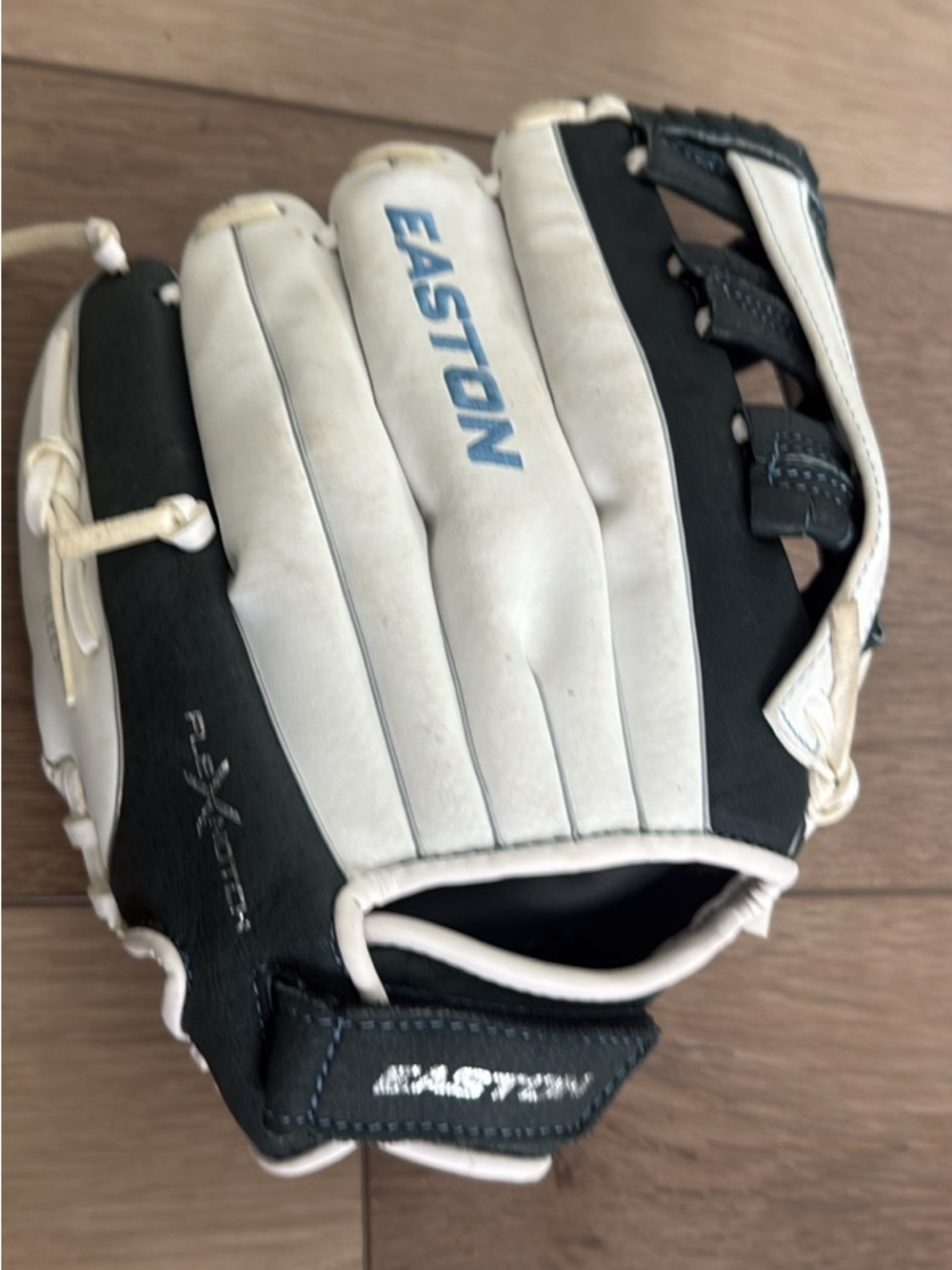 Easton White and Black softball Glove